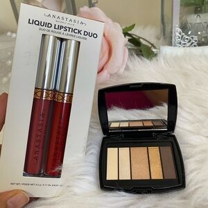 Anastasia Beverly Hills Lipstick Liquid Duo Dazed Safafine &  MINI PALETTE